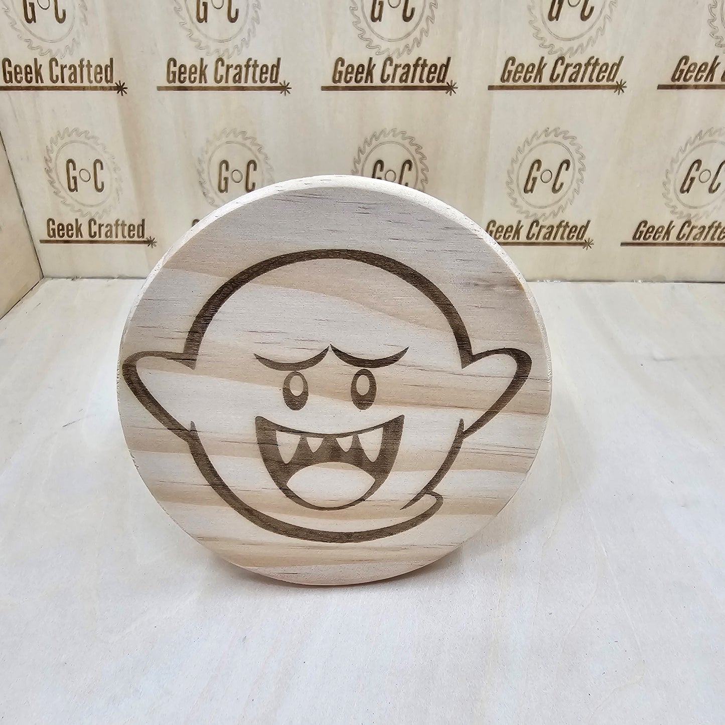 Mario Brothers Themed 4-Inch Wooden Coaster