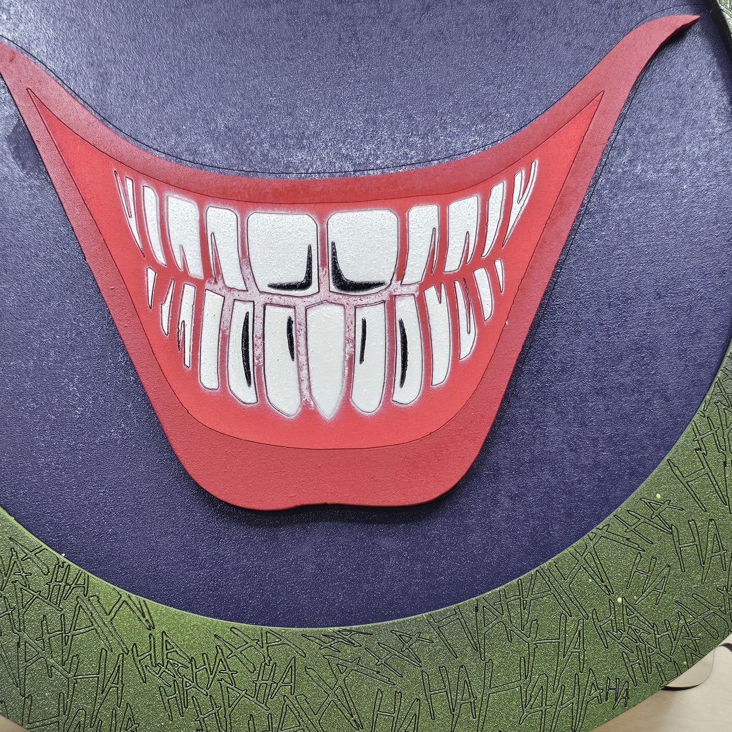 11.5" Round Hanging Joker Smile Sign