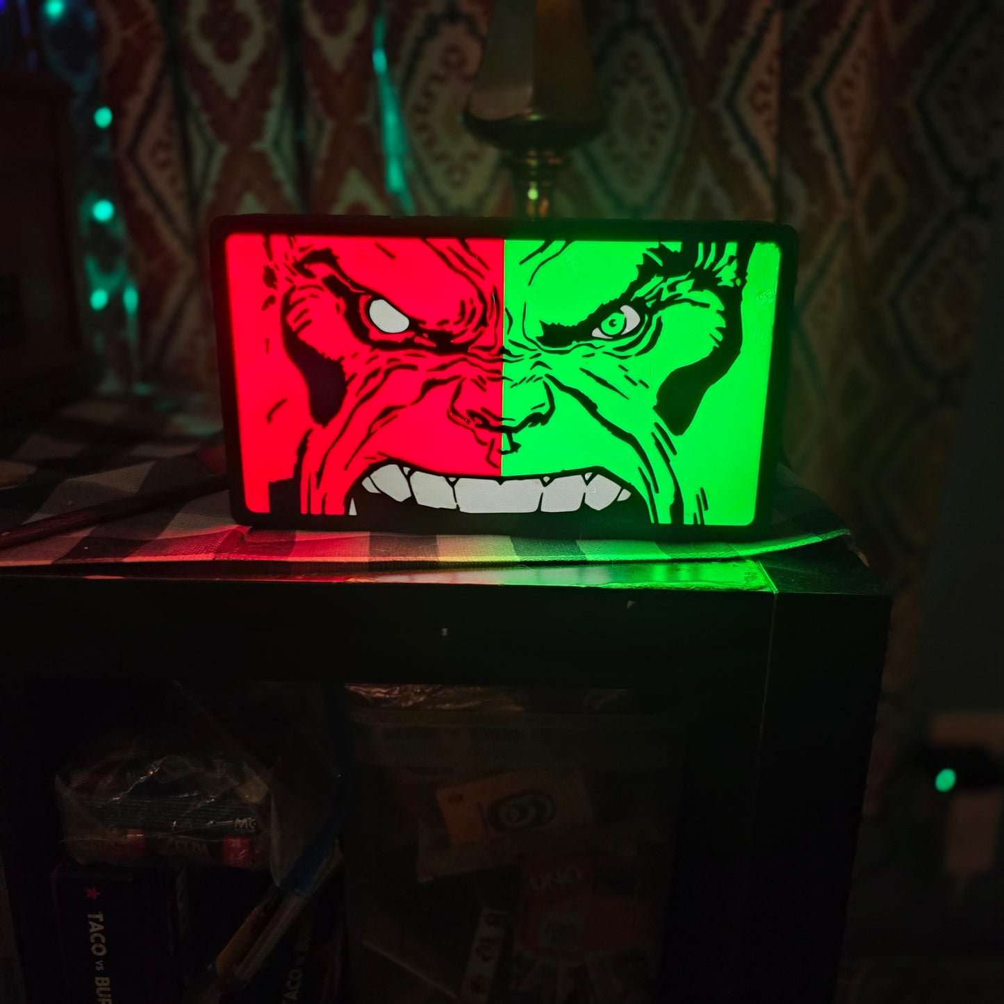Red/Green Hulk Lightbox