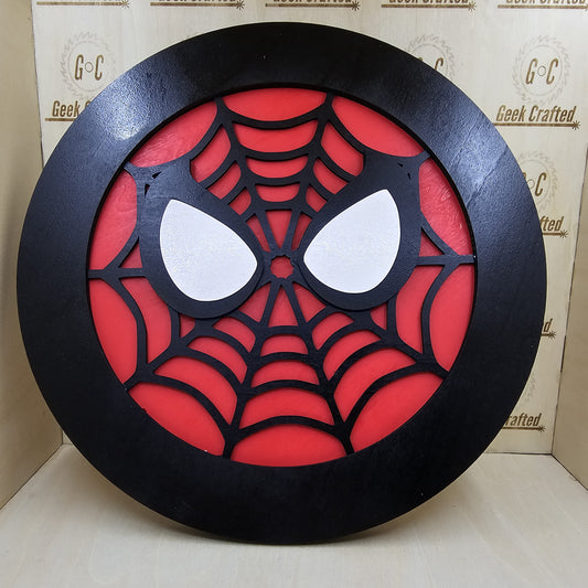 11.5" Round Hanging Spider-Man Sign