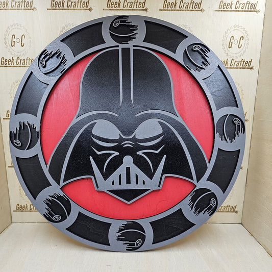 11.5" Round Hanging Darth Vader Sign