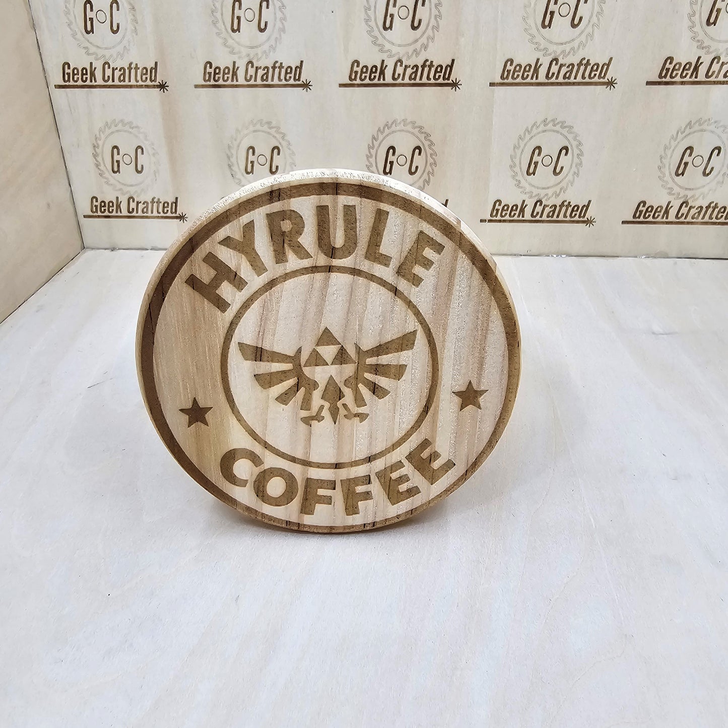 Legend of Zelda Themed 4-Inch Wooden Coasters