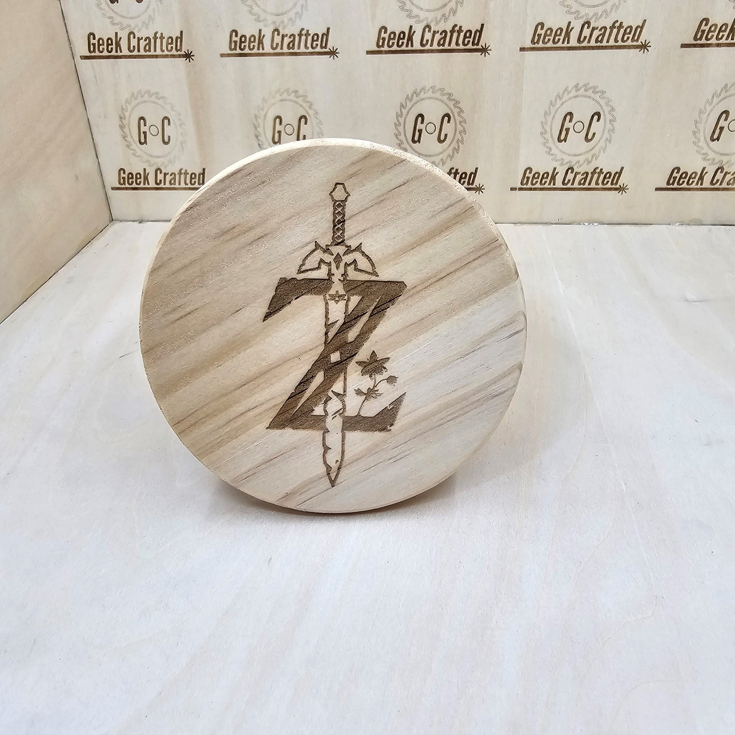 Legend of Zelda Themed 4-Inch Wooden Coasters