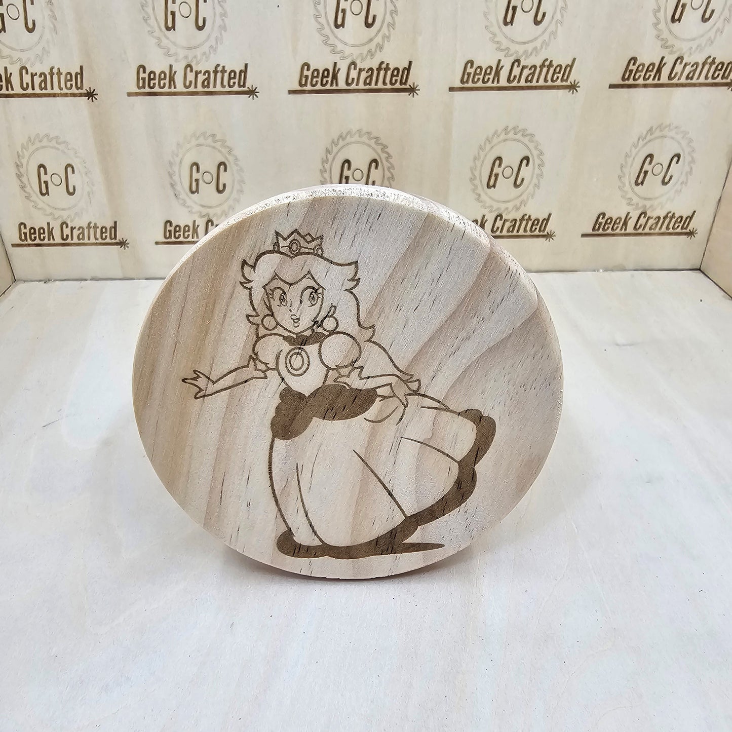Mario Brothers Themed 4-Inch Wooden Coaster