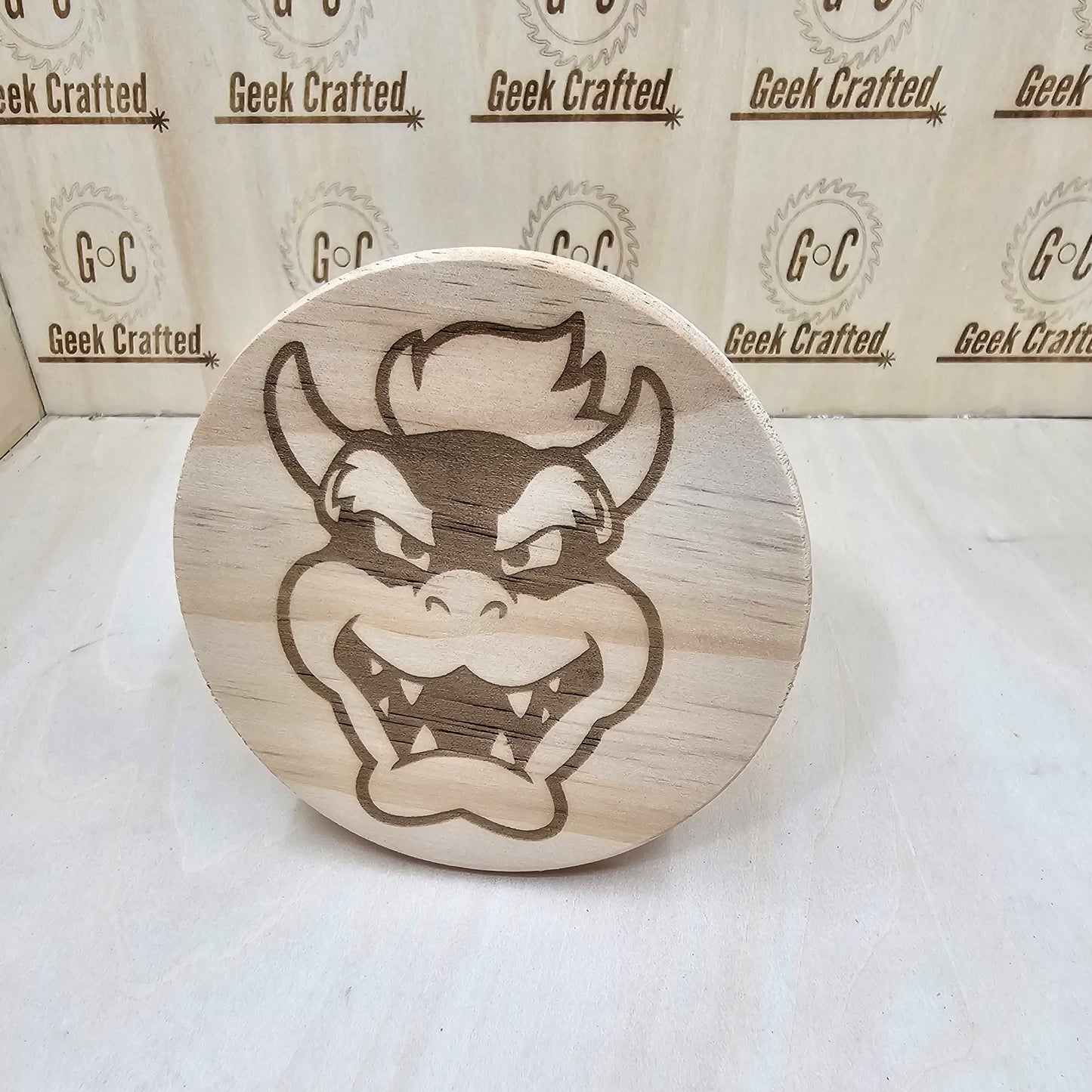 Mario Brothers Themed 4-Inch Wooden Coaster