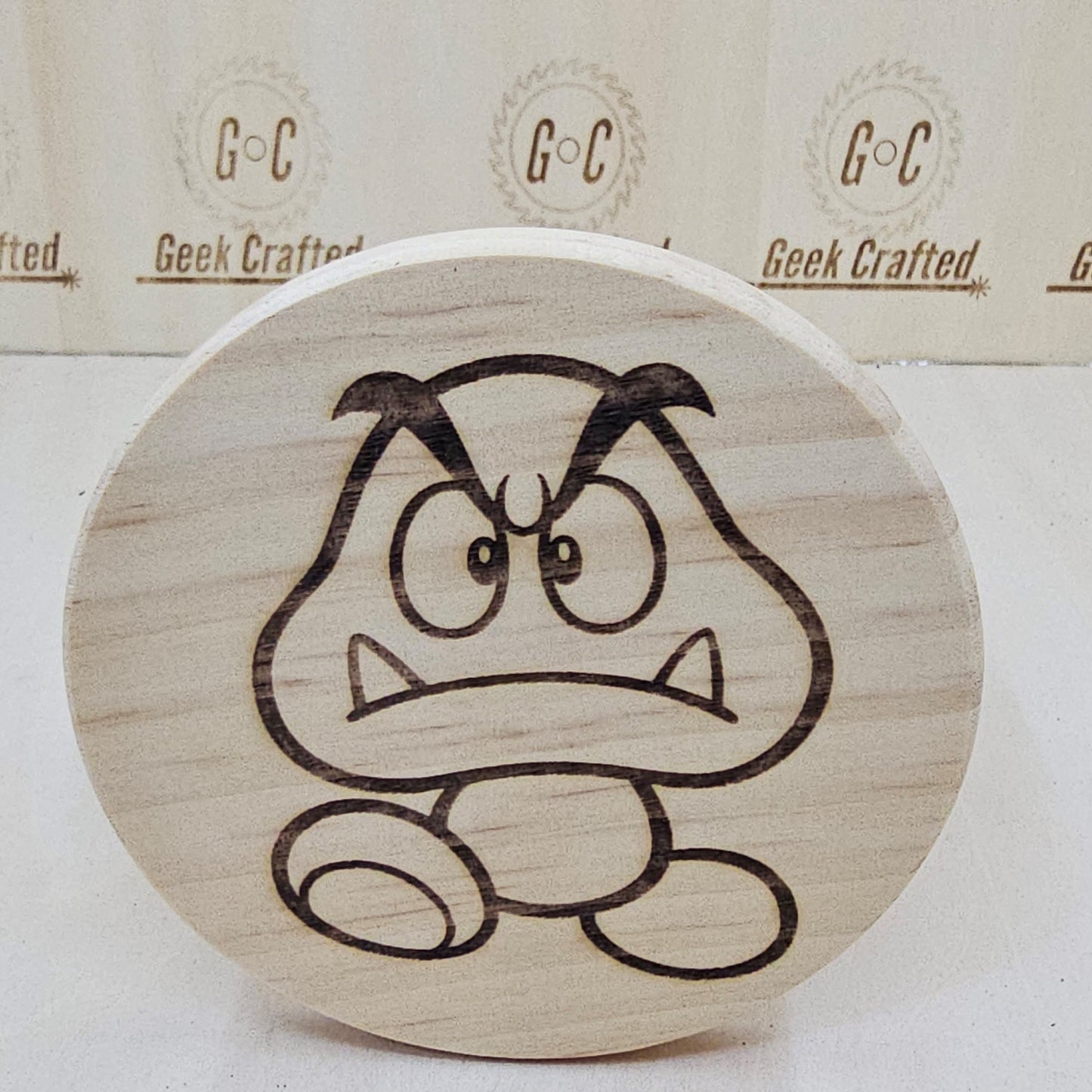 Mario Brothers Themed 4-Inch Wooden Coaster