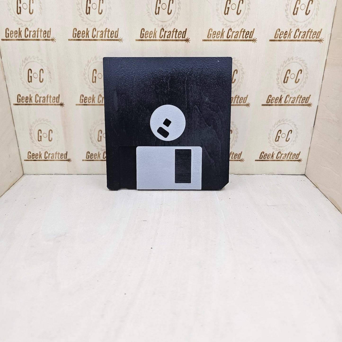Wooden Wolfenstein 3D Floppy Disk
