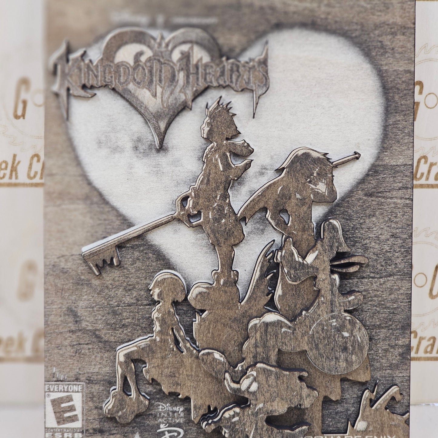 Wooden Layered Kingdom Hearts 2 Cover