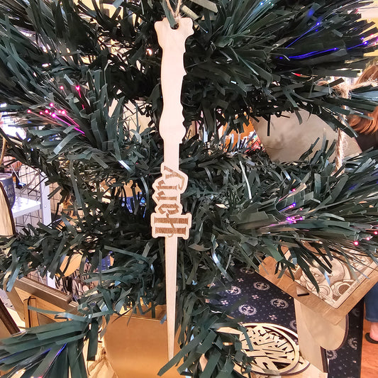 Personalized HP Wand Ornaments