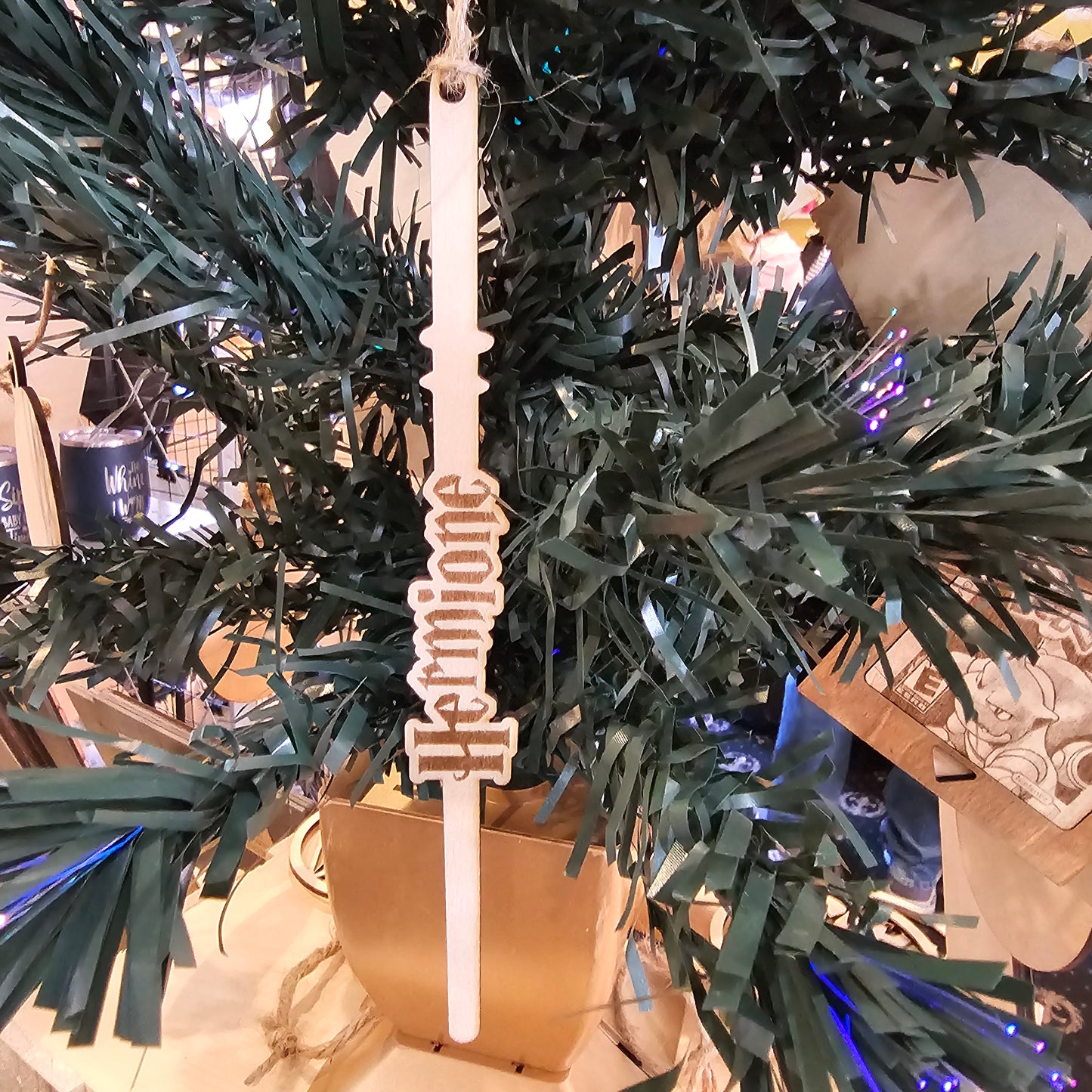 Personalized HP Wand Ornaments