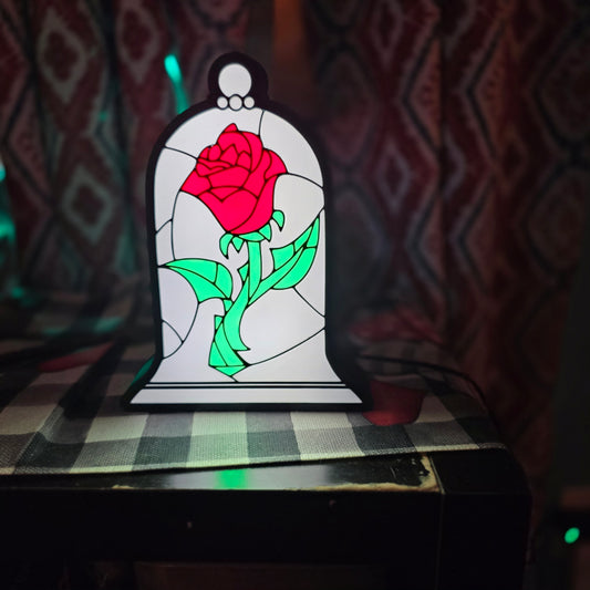 Beauty and Beast Rose Lightbox