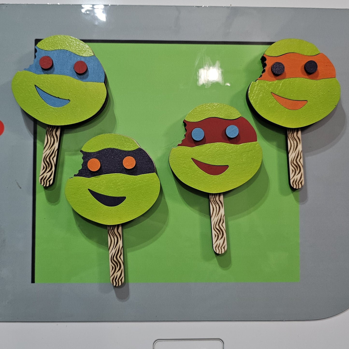 Wooden 3D Popsicle Magnets