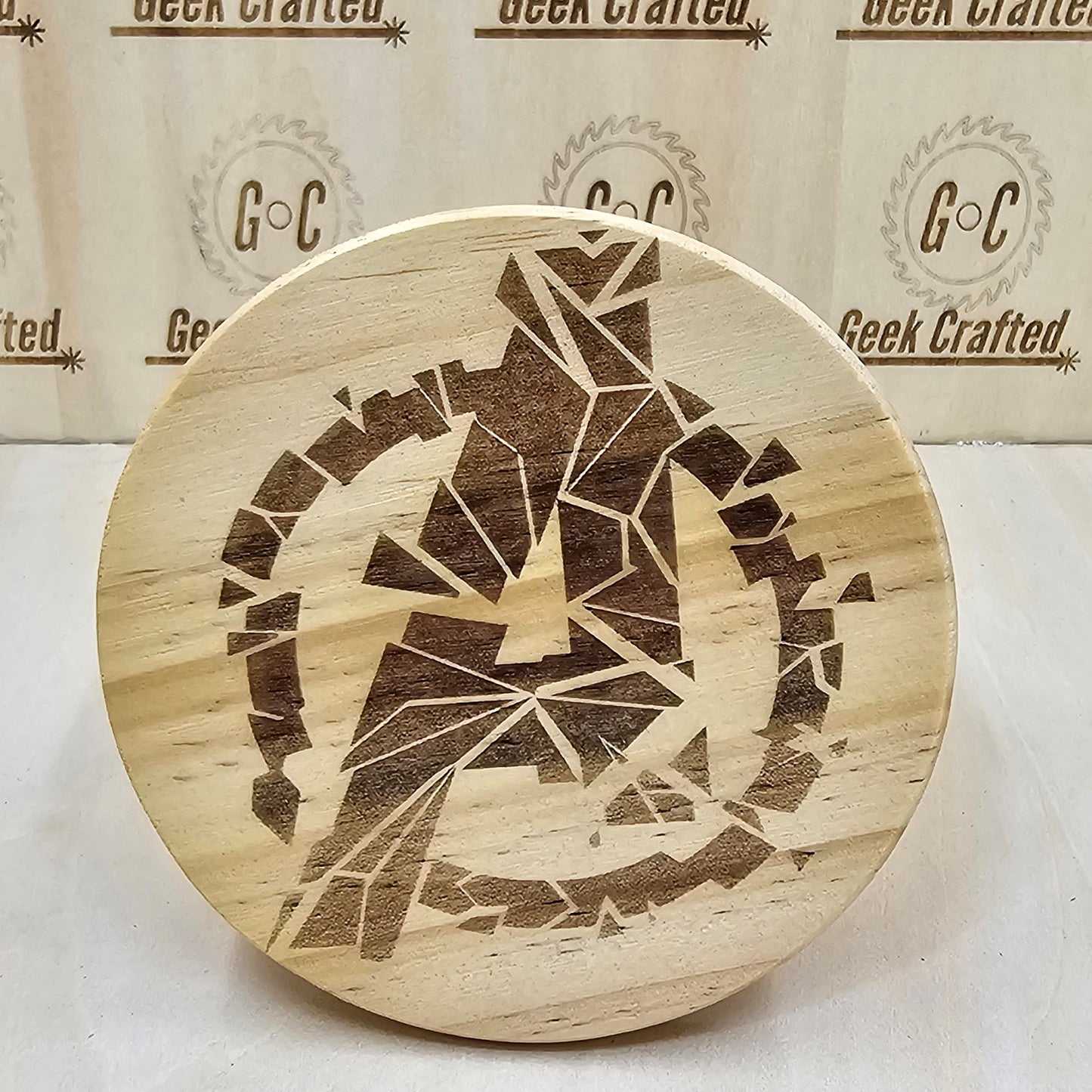 Marvel Themed 4-Inch Wooden Coasters