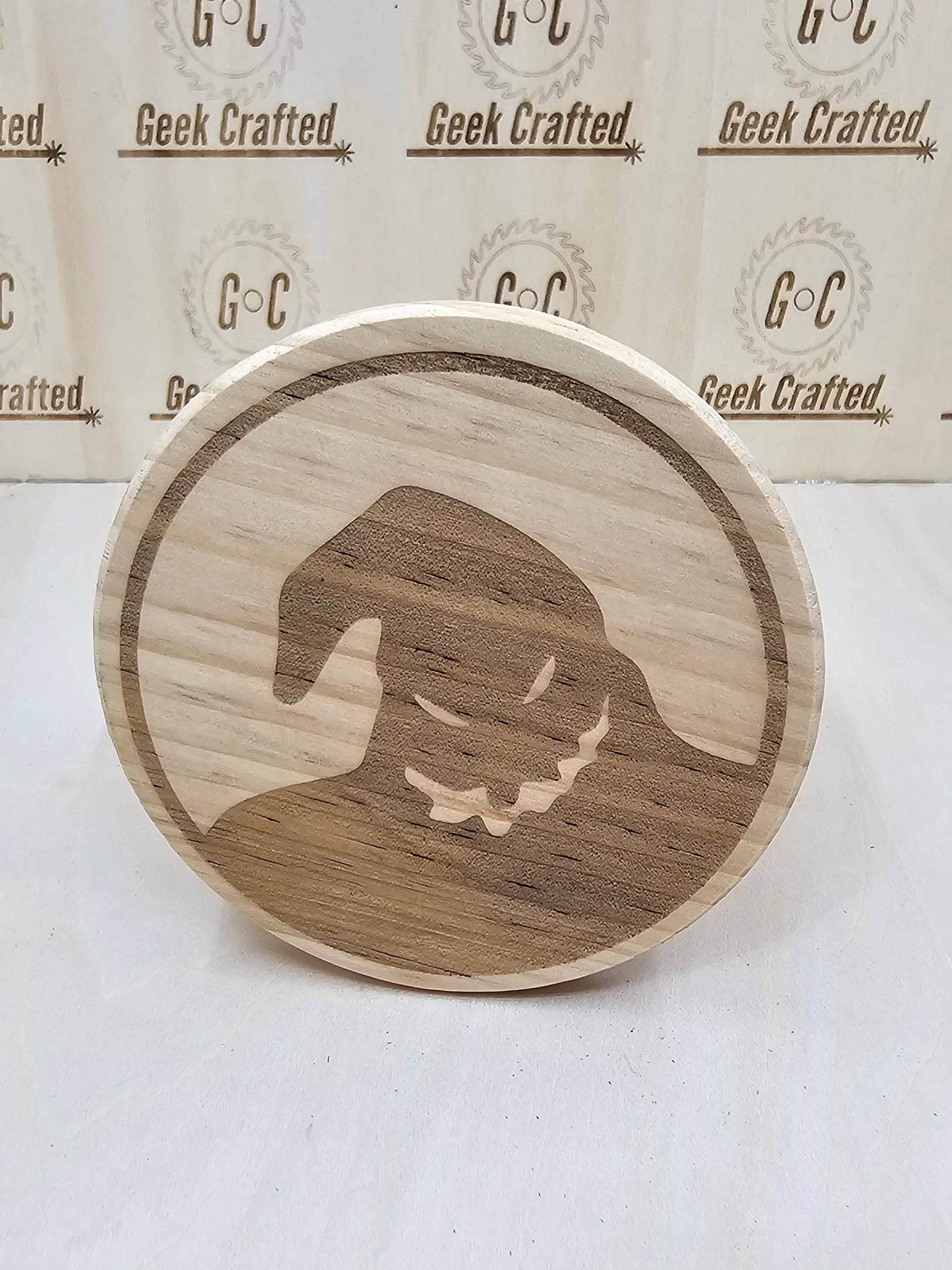 Nightmare Before Christmas Themed 4-Inch Wooden Coasters
