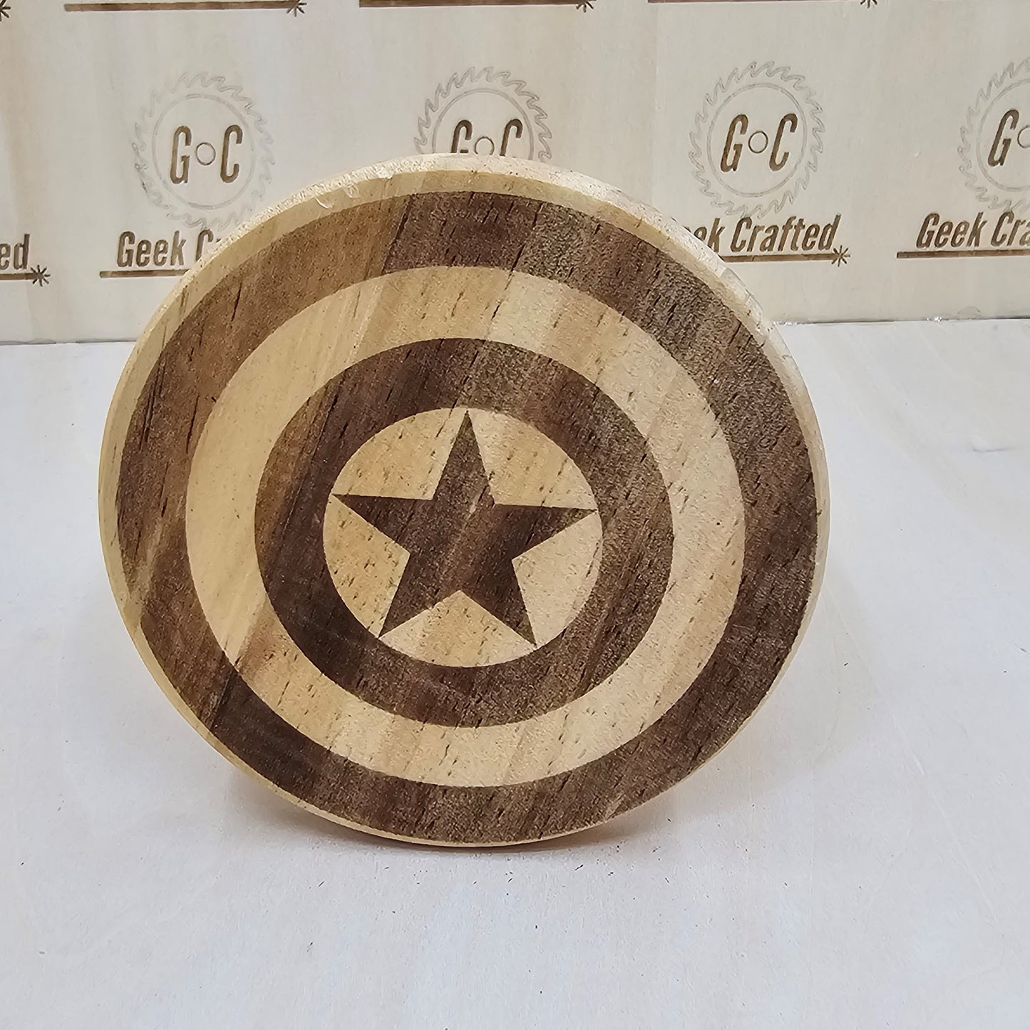 Marvel Themed 4-Inch Wooden Coasters