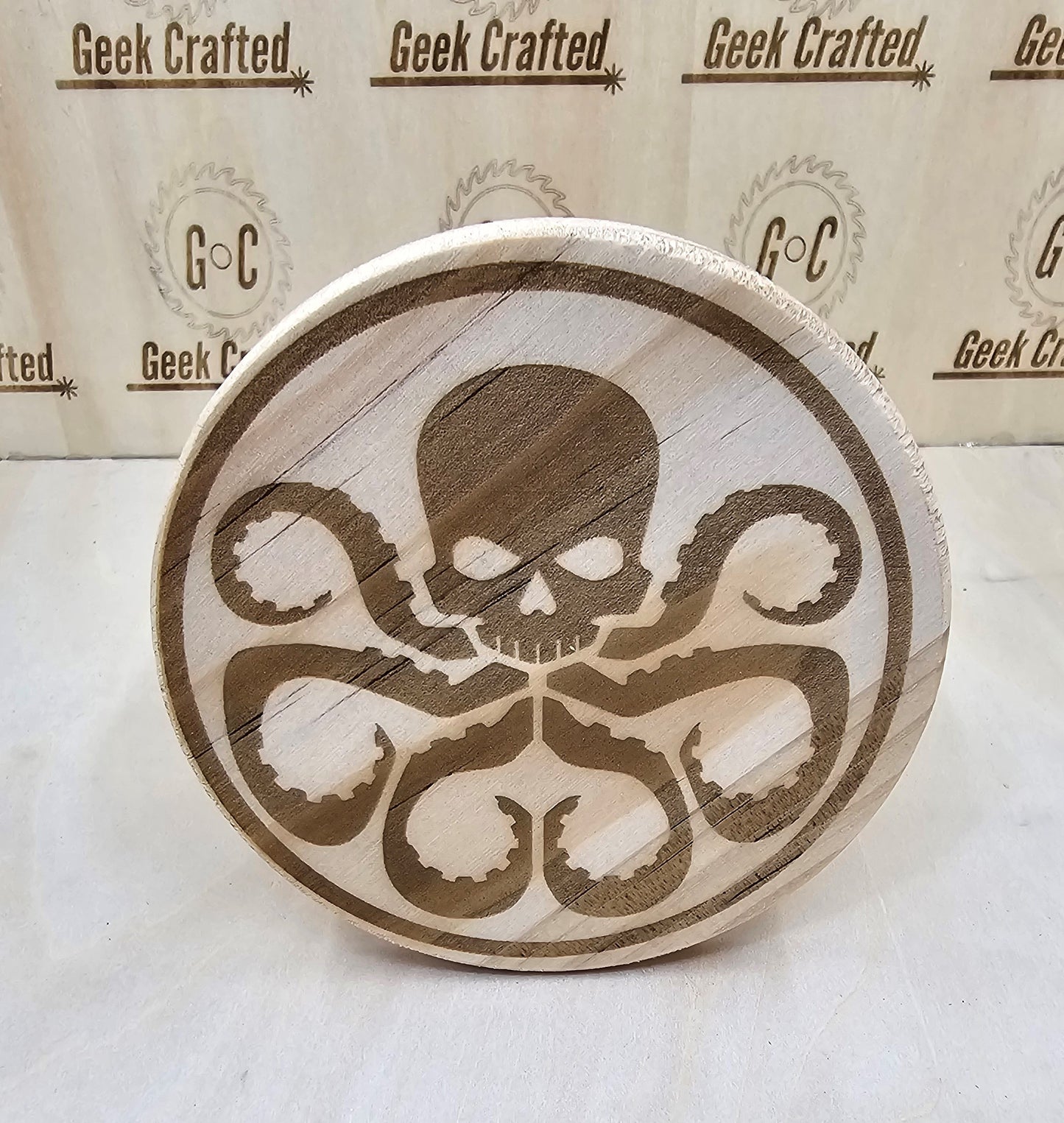 Marvel Themed 4-Inch Wooden Coasters
