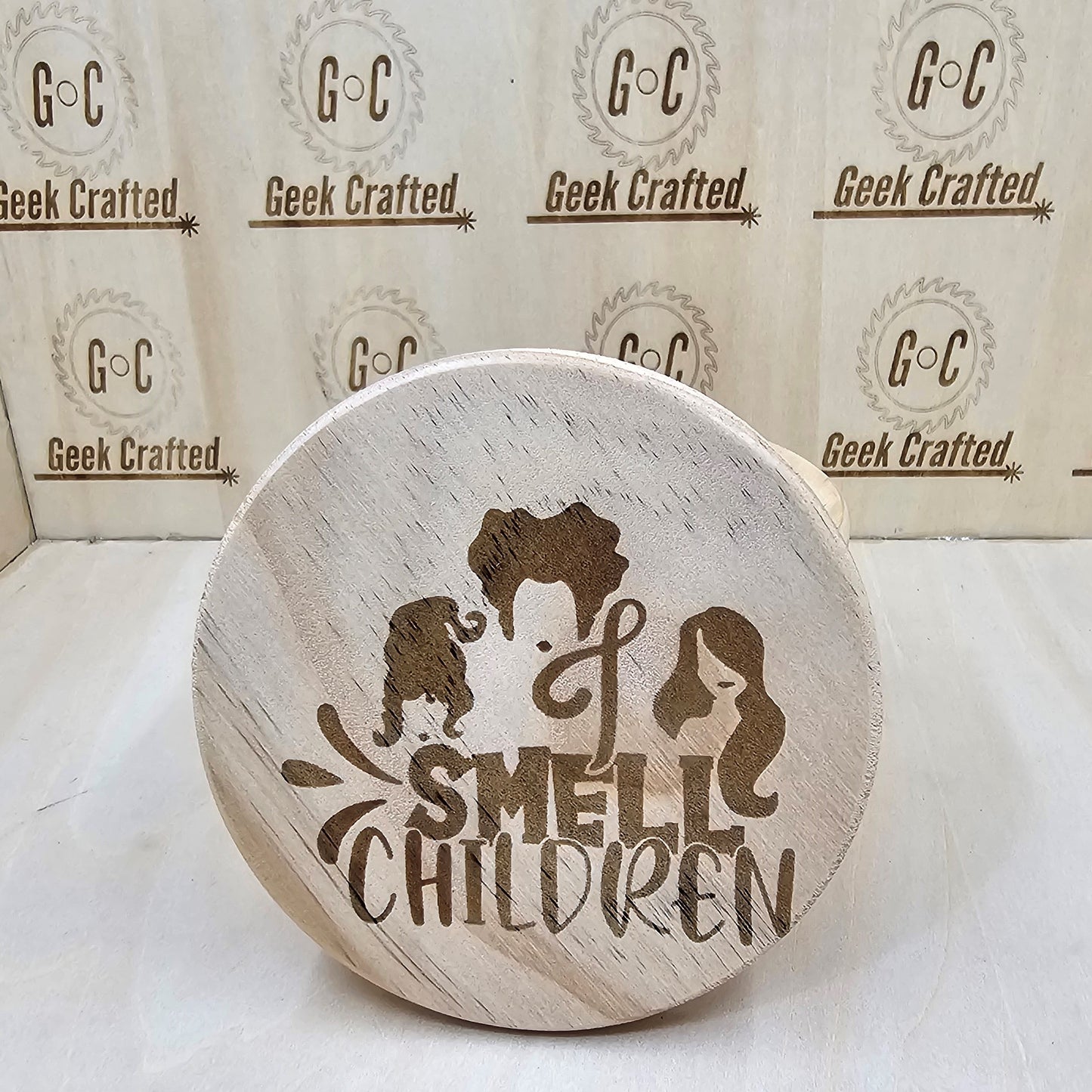 Hocus Pocus Themed 4-Inch Wooden Coasters