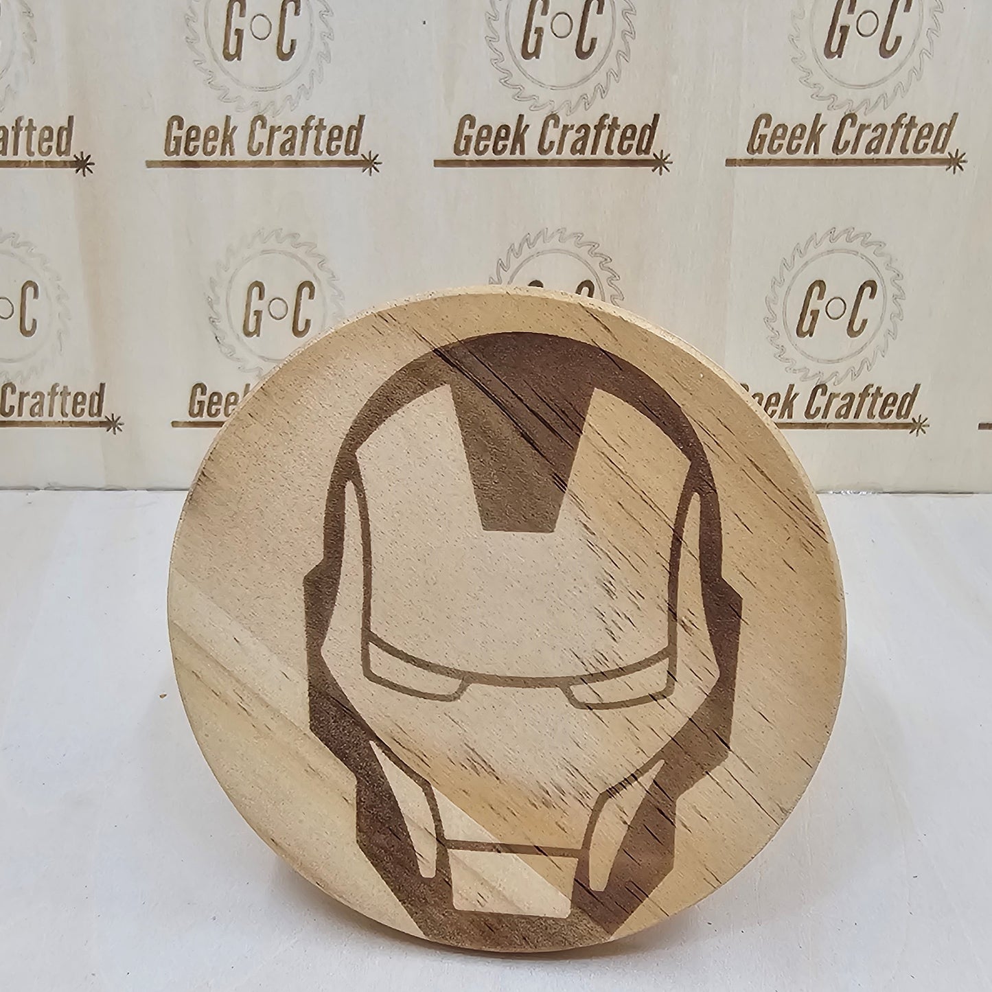 Marvel Themed 4-Inch Wooden Coasters