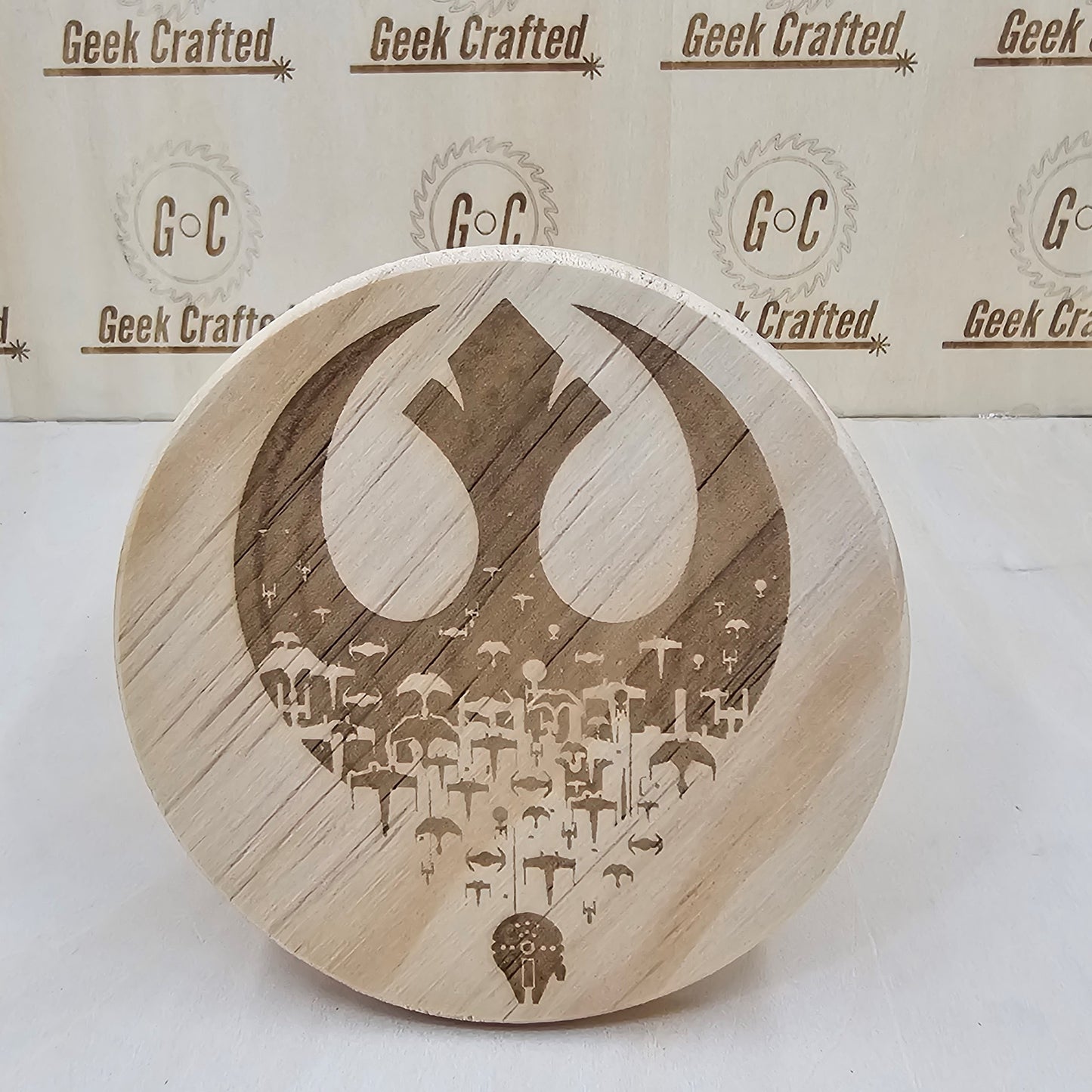 Star Wars Themed 4-Inch Wooden Coasters