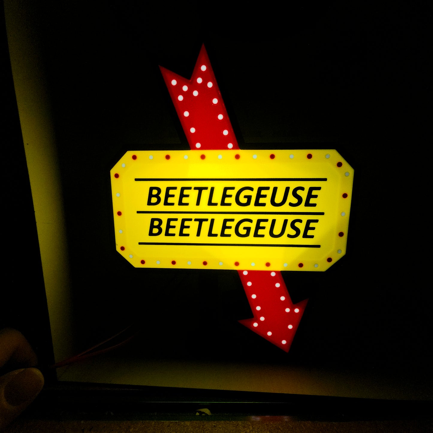 Beetle Juice Light Box