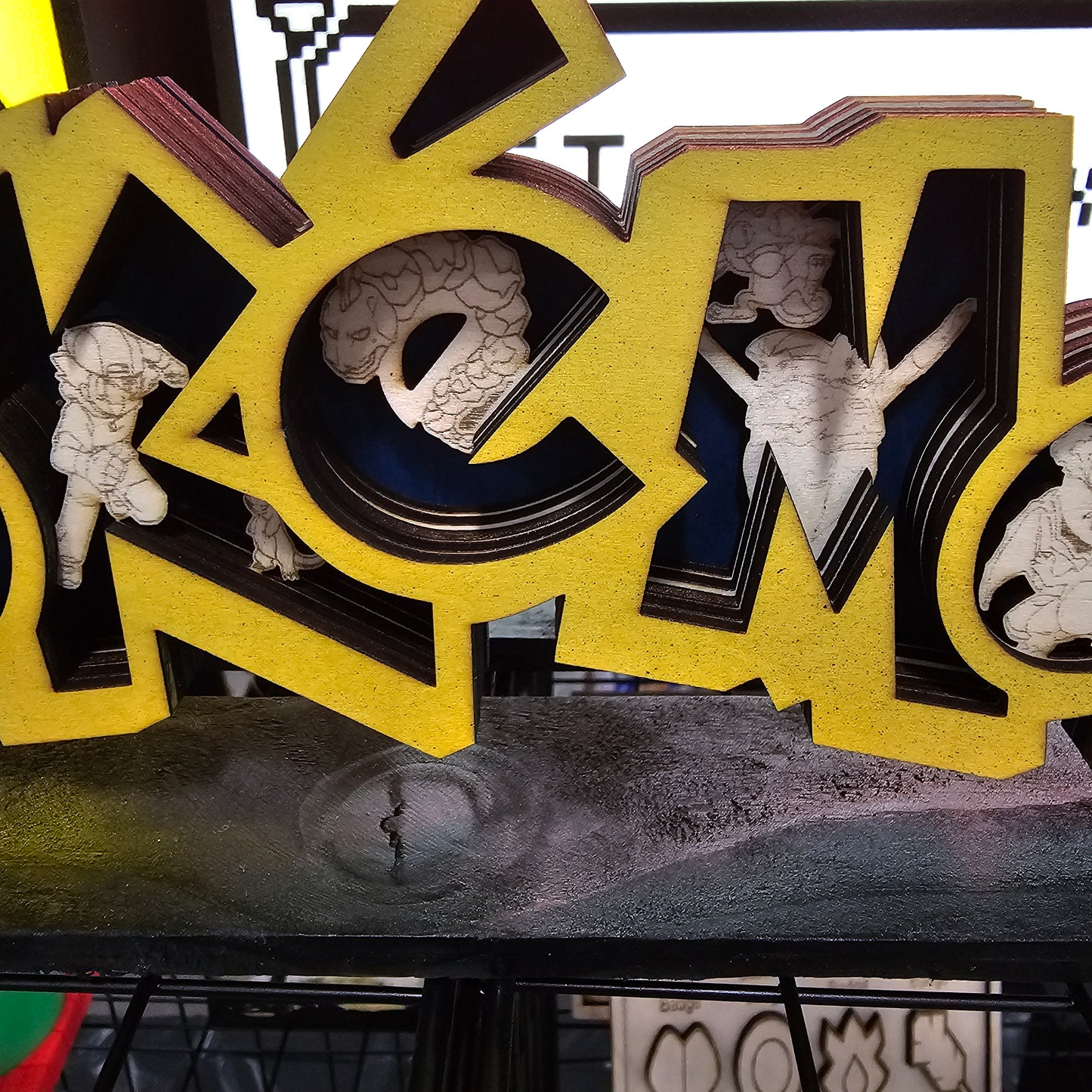 Stacked Pokémon wood sign