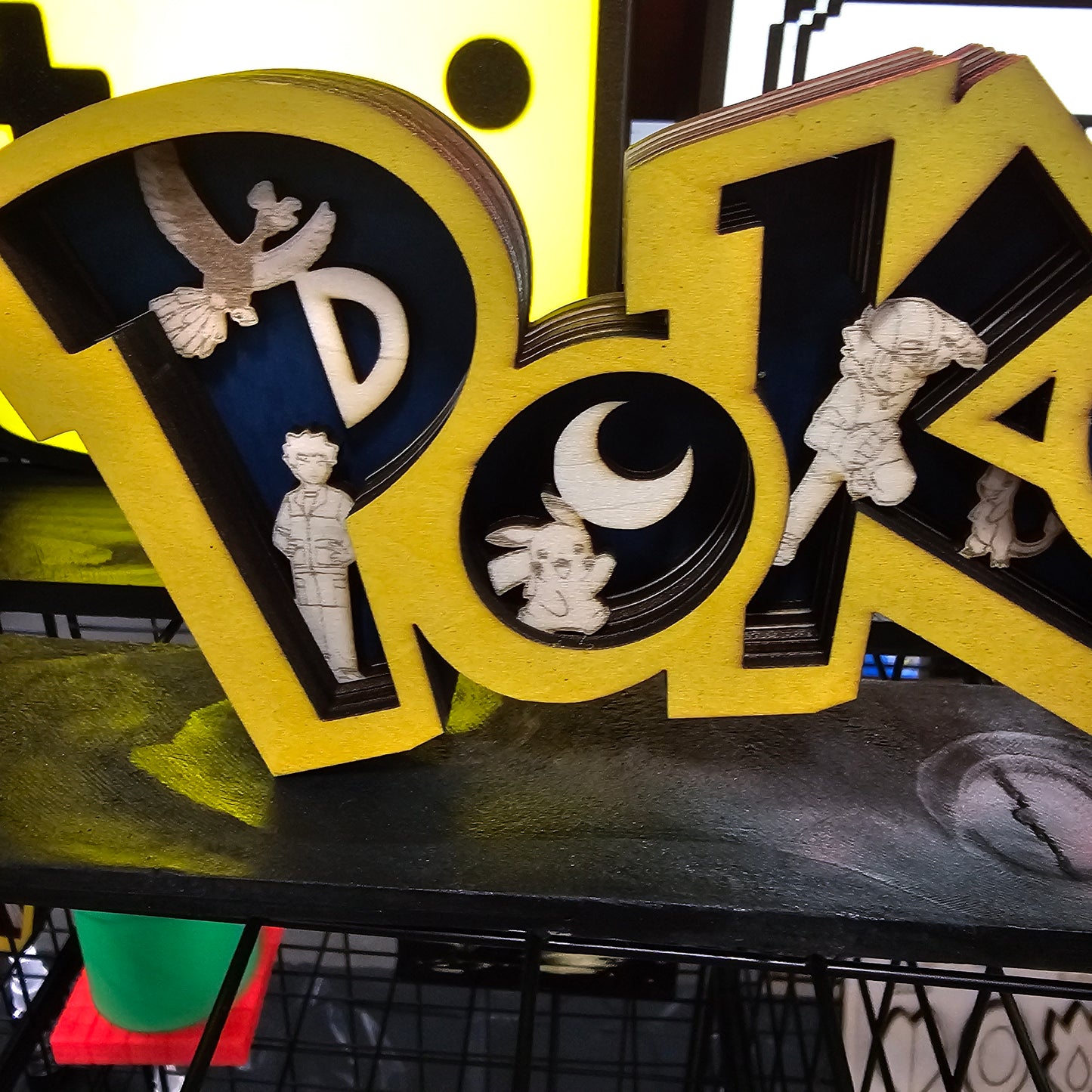 Stacked Pokémon wood sign