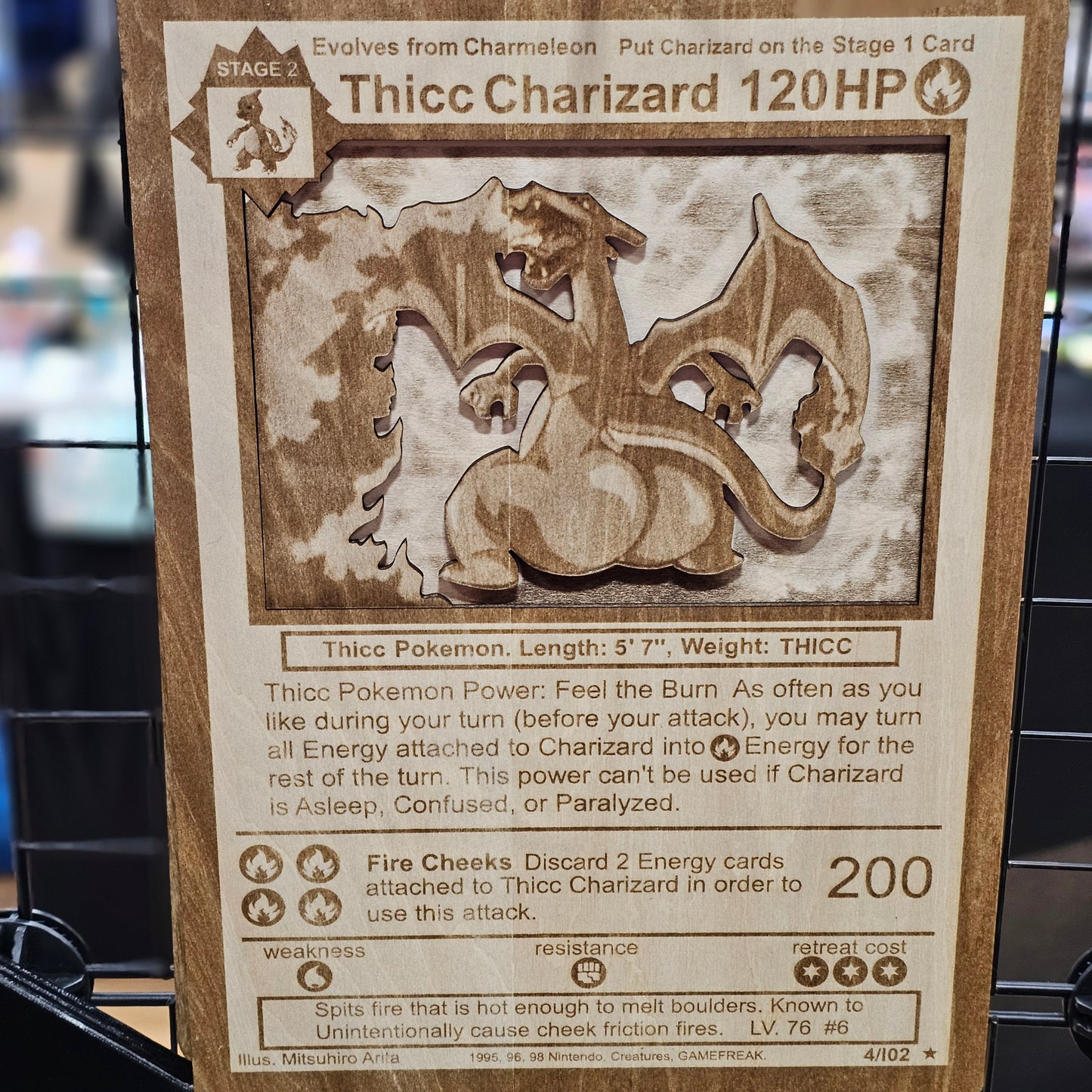 Large Thicc Charizard Sign