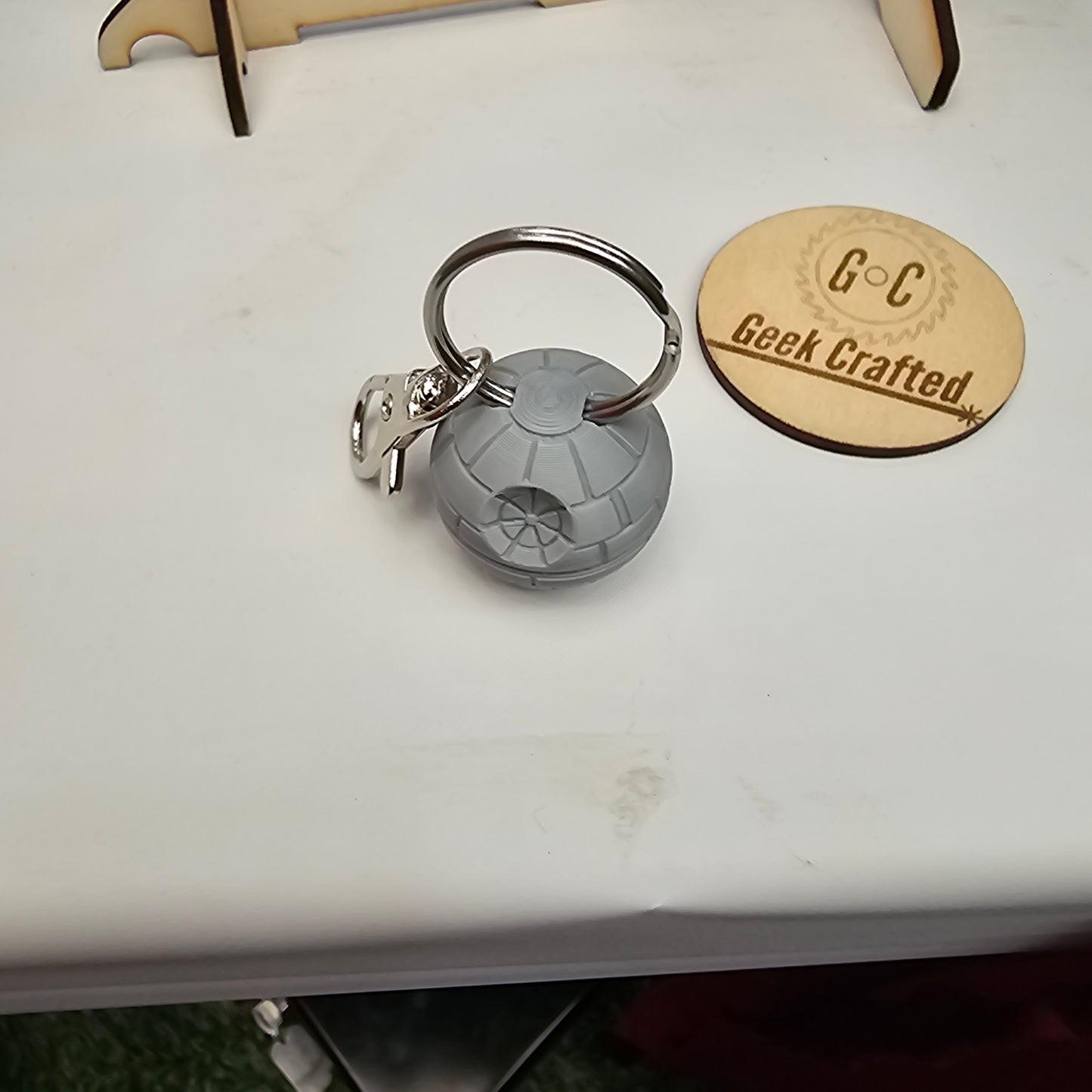 Death Star Spinning Keychain