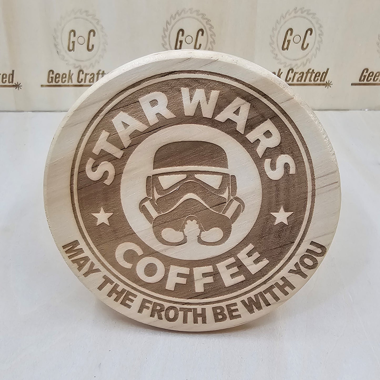 Star Wars Themed 4-Inch Wooden Coasters