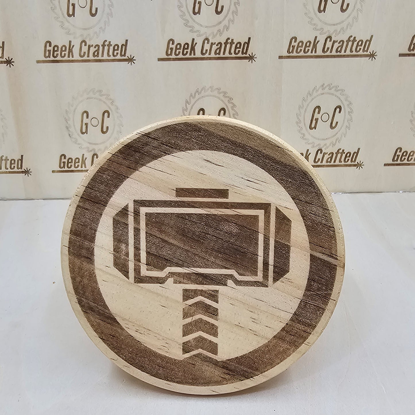 Marvel Themed 4-Inch Wooden Coasters