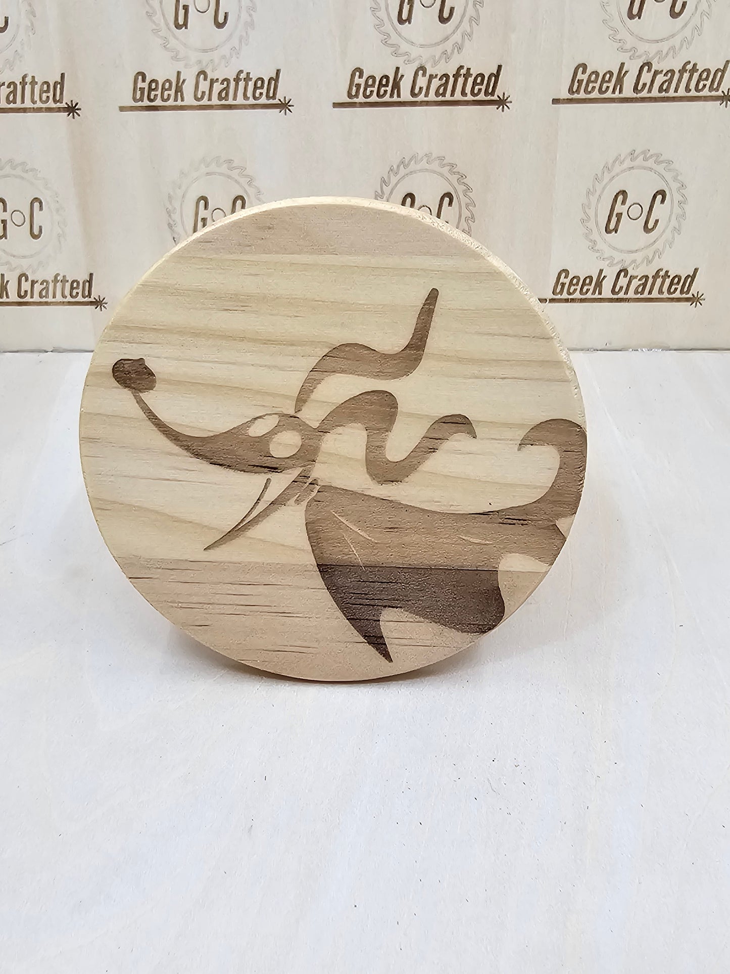 Nightmare Before Christmas Themed 4-Inch Wooden Coasters